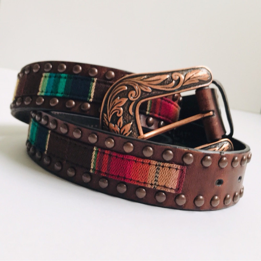 Ariat - Serape Leather Studded Belt